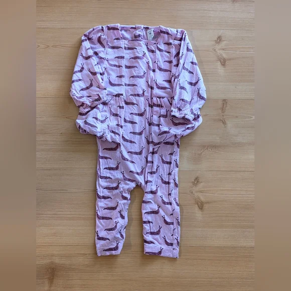 Kate Quinn Pink Slug PNW Skirted One Piece 12-18M - Picture 5 of 5